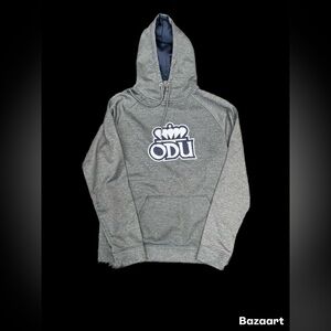 Colosseum ODU Gray and Blue Hoodie